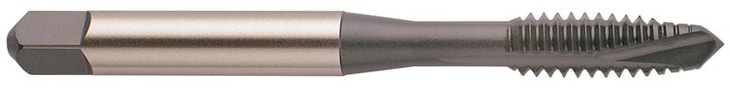 -1 L1 Series Vanadium Alloy HSS Spiral Pointed Tap, Hardslick Coated, Round Shank with Square End, Plug Chamfer, 1/2"-13 Thread Size, H3 Tolerance